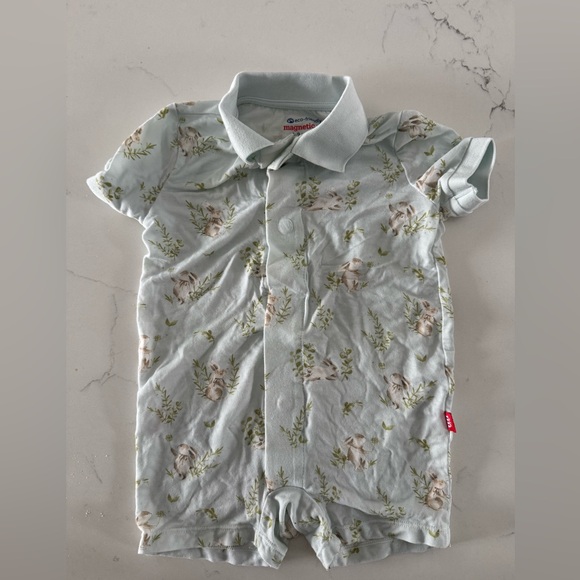 Magnetic Me Other - Magnetic Me Bunny Pattern Baby Onesie